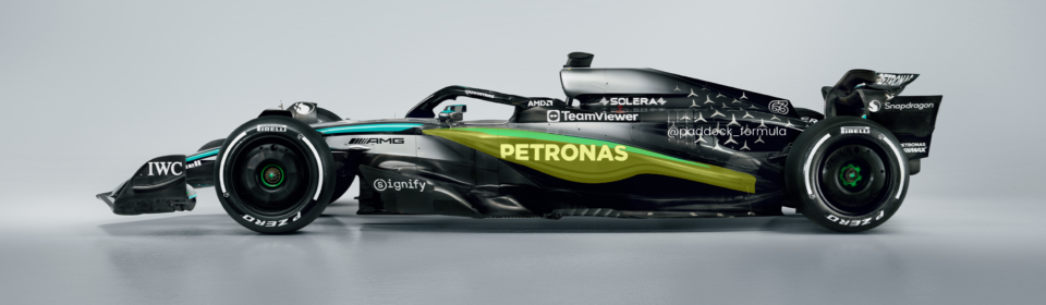 Аналіз боковин Mercedes W16, вид збоку
